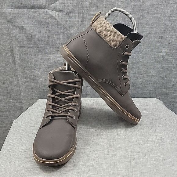 Dr. Martens Maelly Brown Leather Ankle Boots Air Wair Bouncing Womens SZ 10 - Picture 1 of 10
